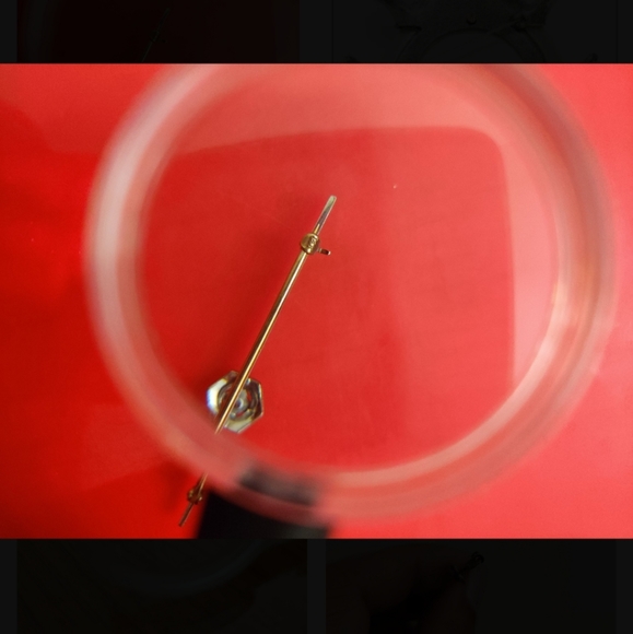 🇨🇦 Victorian 14K gold bar brooch with a diamond - Picture 11 of 12